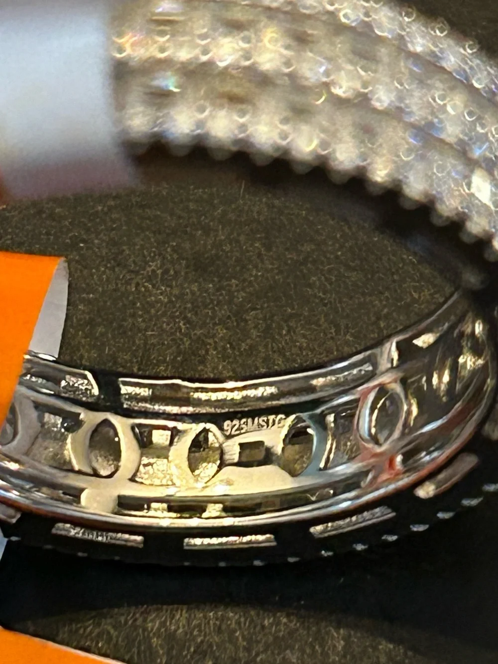 Radiant 3.90CTW Baguette & Round Genuine Moissanite 💎 Eternity Band 925 SSILVER